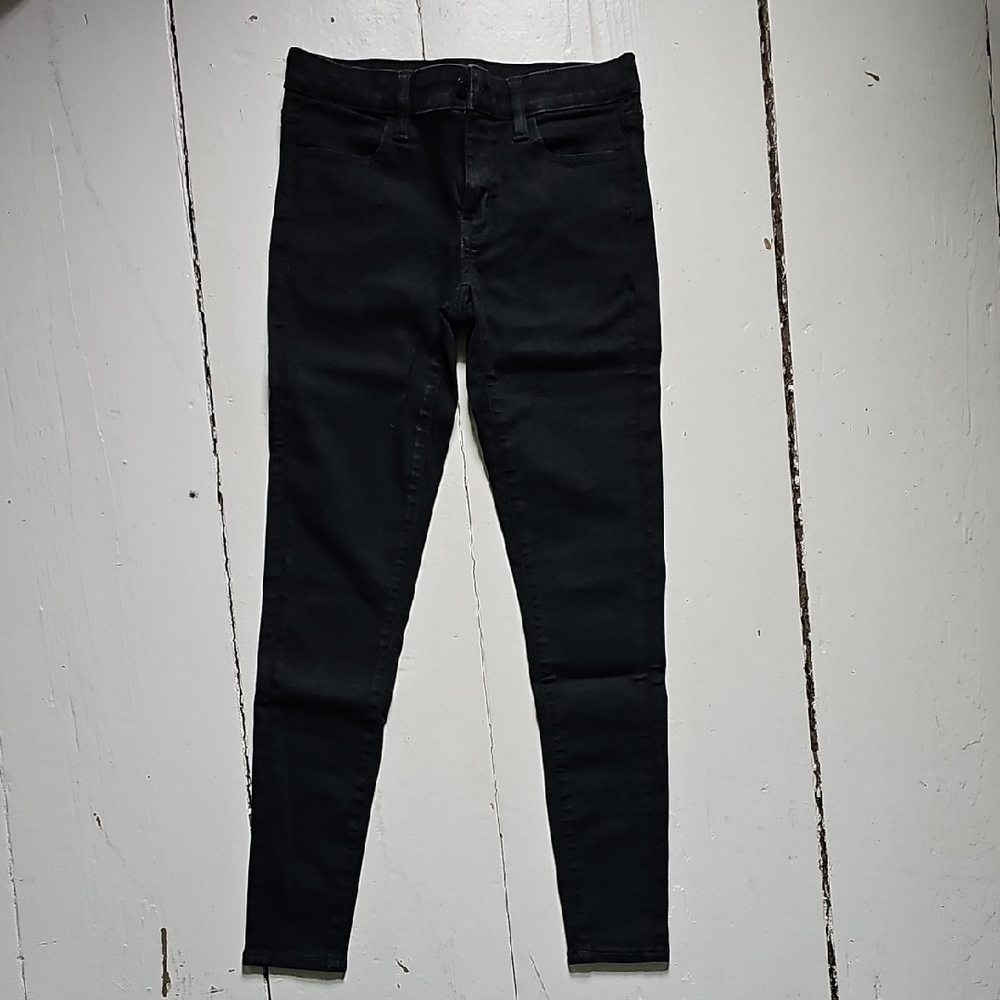 American Eagle Outfitters Black Skinny Jeans High-Waisted Stretch